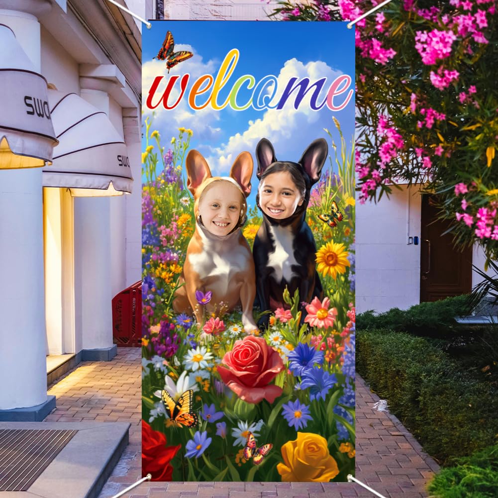 WADORN Banner Porta Foto Con Tema Camino Ardente, Fondale In Tessuto 90x180 Cm Con Corde, Sfondo Per Festa E Decorazioni, Regali E Divani Dipinti