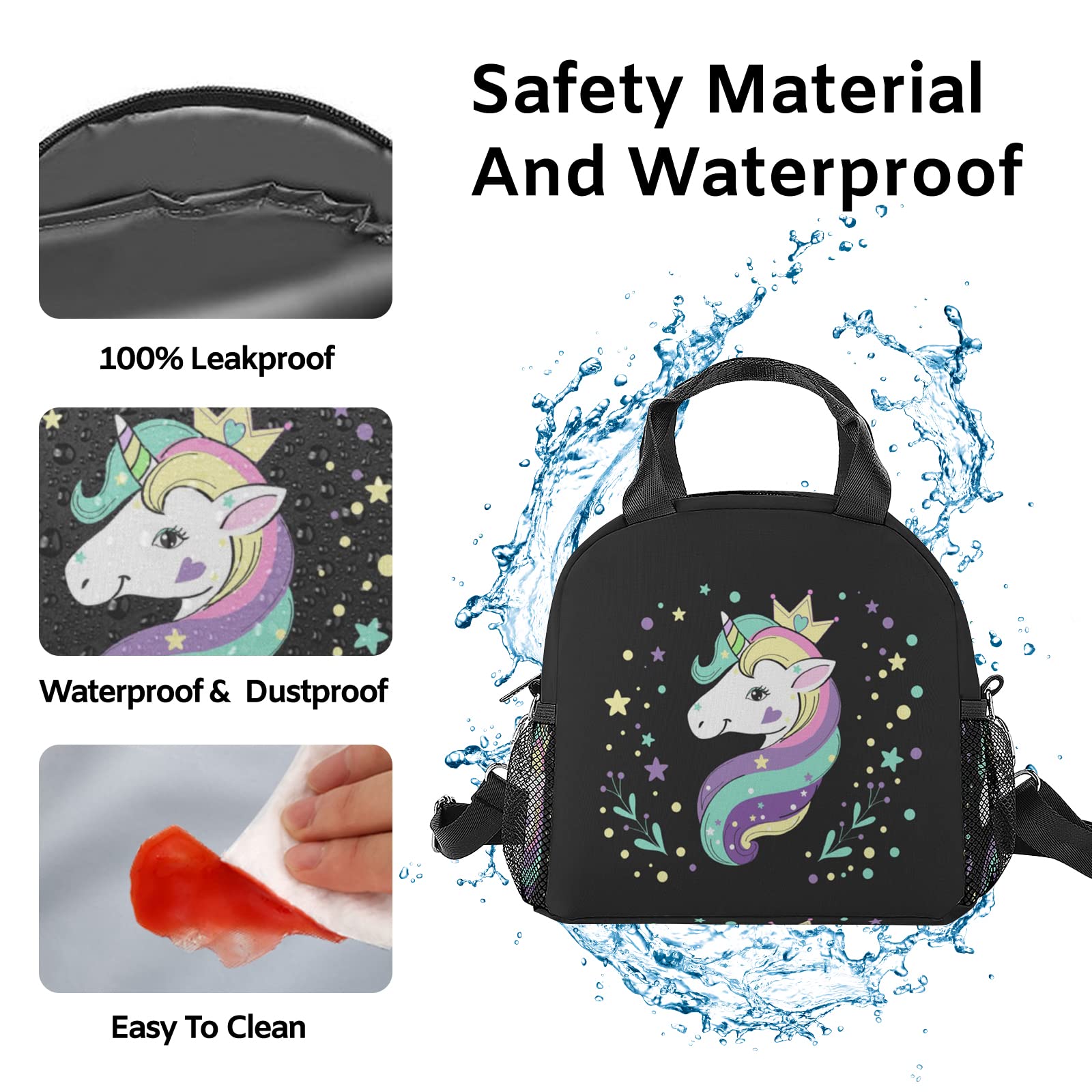 Ferocity Lunch Bag Bolsa De Almuerzo Elegante, Bolsa Para Adolescentes, Adultos, Lonchera Con Cremallera Lino Gris Gray Flax [048