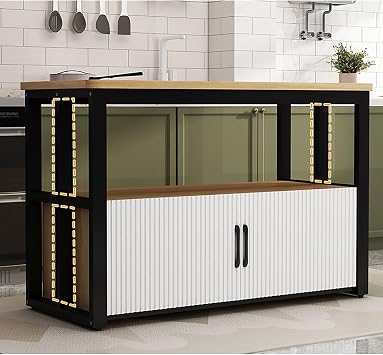 Kitchen Island/Storage Cabinets, Pantry Cabinet, Multi-Tier Workbench, Large Storage Commercial Home Preparation Table for Kitchen,Coffee Bar, Garden(B,70x40cm/27.56x15.75in)