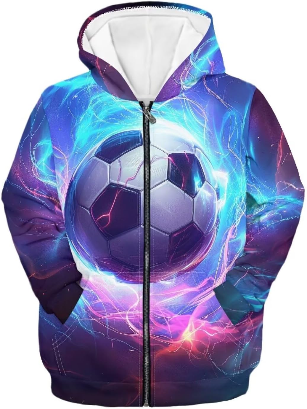 Kids Zip UP Hoodie 6-16T Girls Boys Lightweight Zipper Sweatshirt Pullover with Pockets Hooded Active Jacket