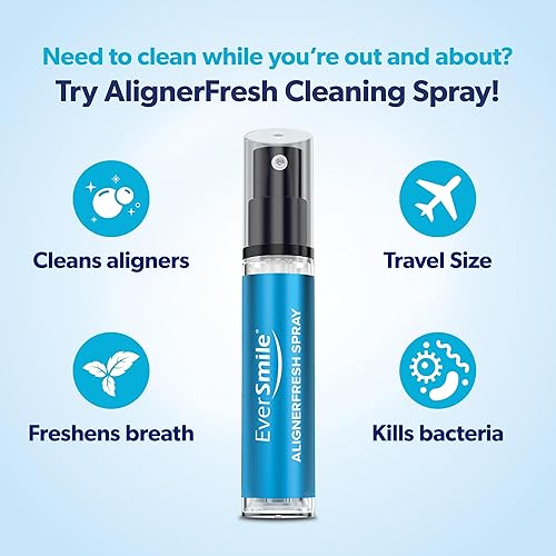 Miniatura 2 de EverSmile AlignerFresh Spray de limpieza para alineadores y retenedores Invisalign y All Clear  Limpieza y blanqueamiento dental sobre la marcha,