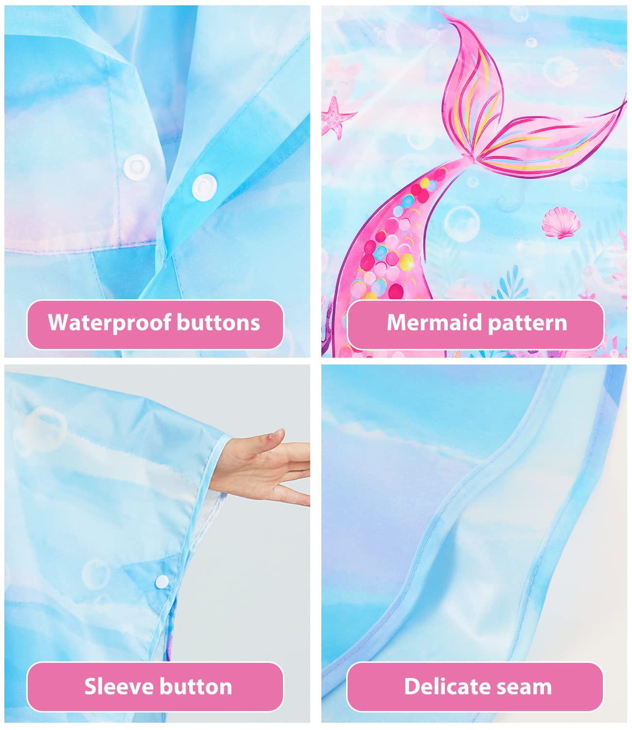 WAWSAM Poncho de Pluie Poncho de Pluie Fille