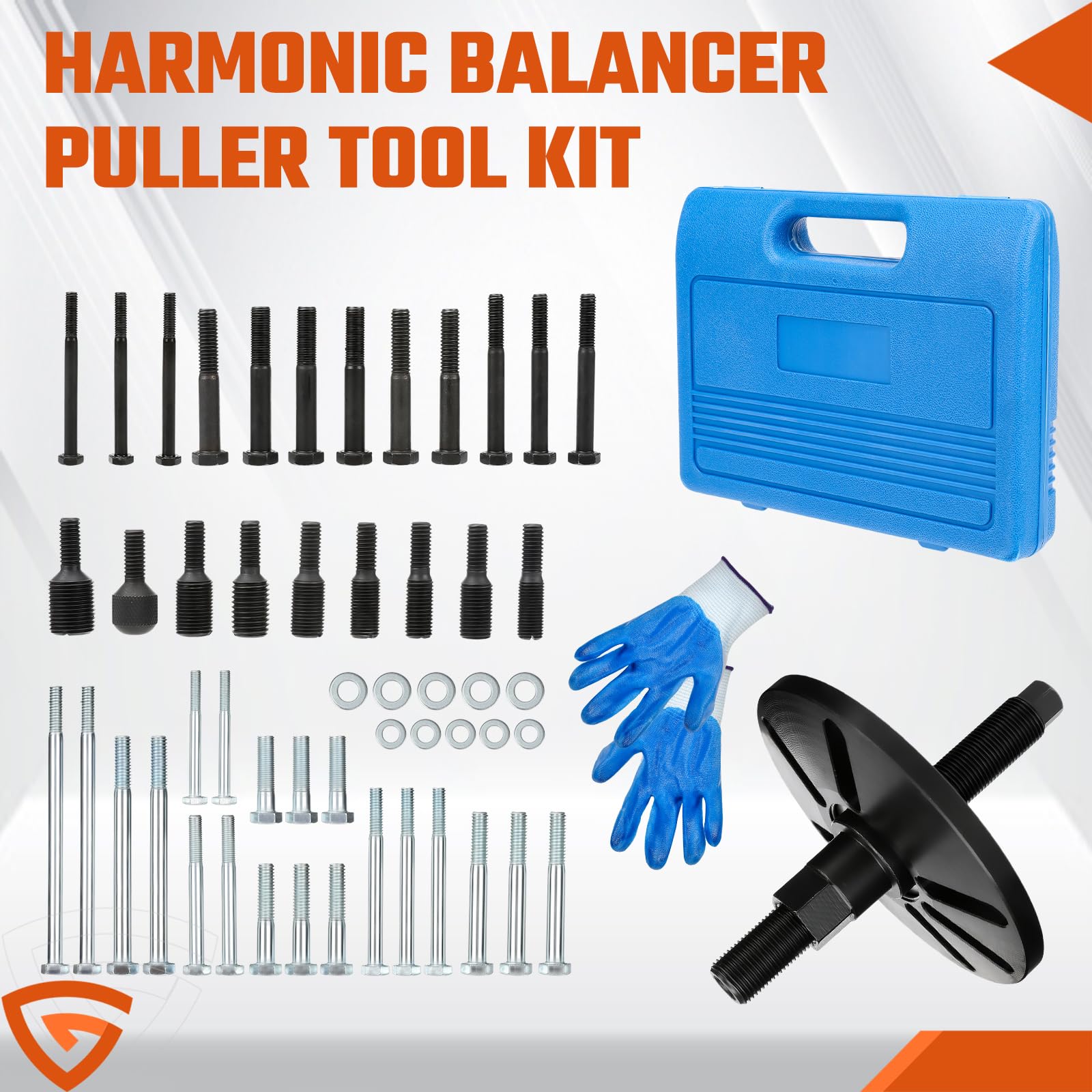 Kit de herramientas de extracción e instalación de equilibrador armónico, extractor de volante, cigüeñal, polea, juego de tracción del volante