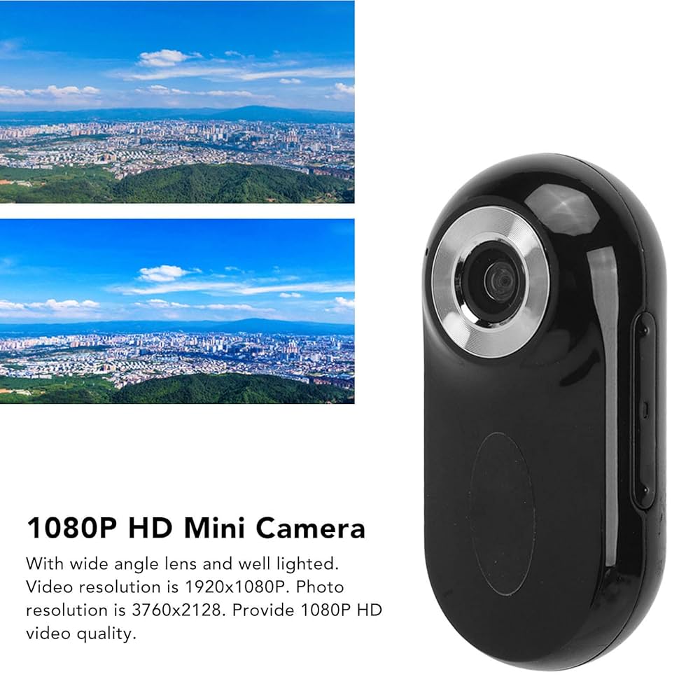 Amazon.co.jp: A100ミニボディカメラ、クリップ付き1080P HDミニ