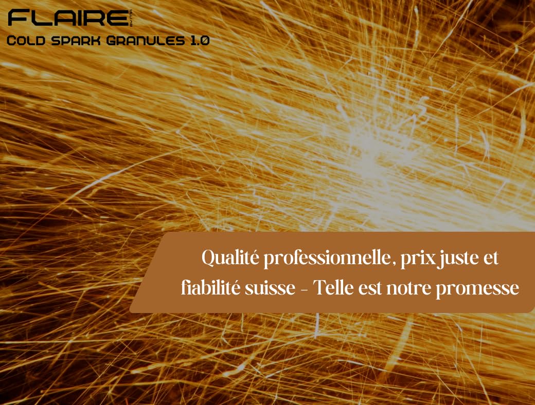 Granules d'étincelles froides 200 g | jusqu'à 5 m de haut granules à effet spécial | poudre à effet de scène | 8 pièces.