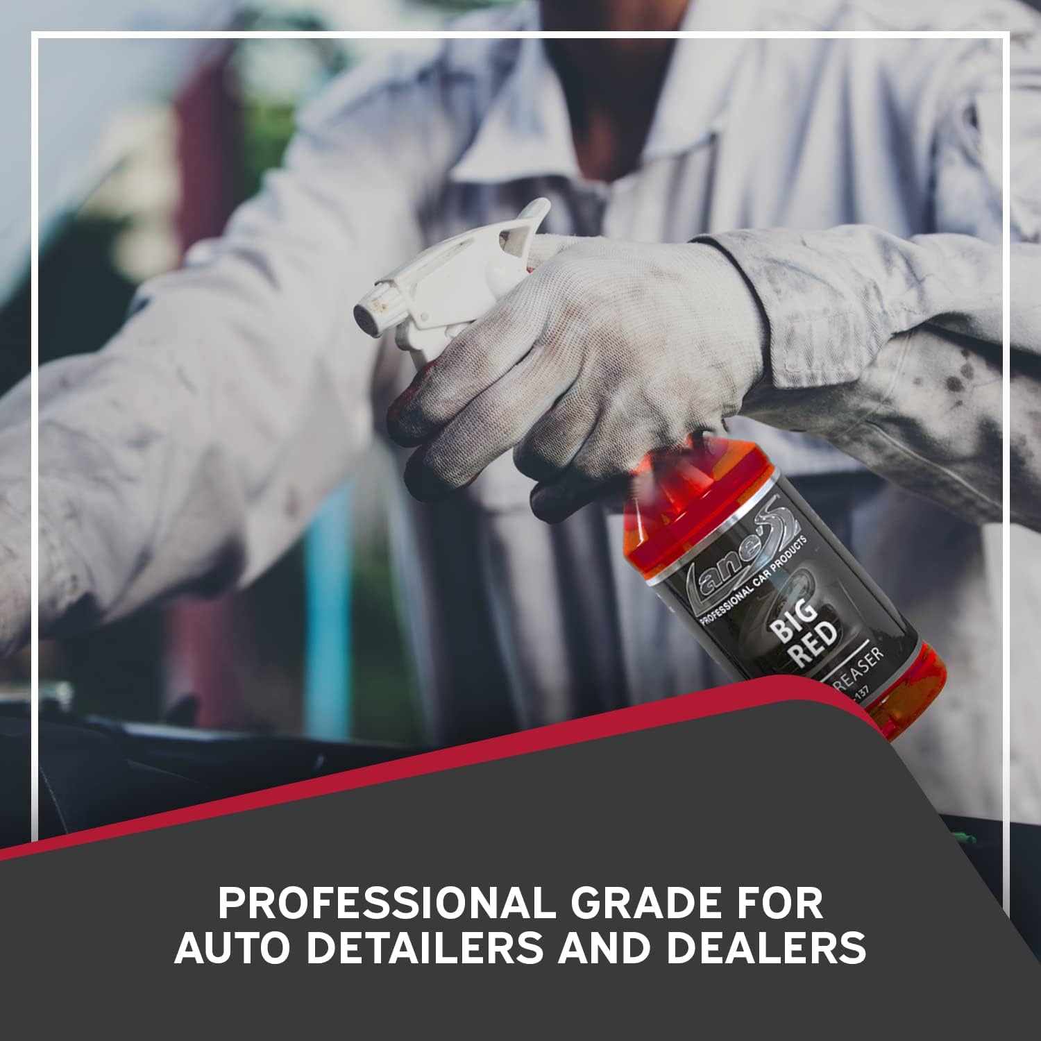 LANE'S Big Red Engine Degreaser- Total Auto Wash Engine Cleaner, Degreaser Spray- Removes Corrosion, Oil, and Grime- Restore Engine Appearance (128 Oz)