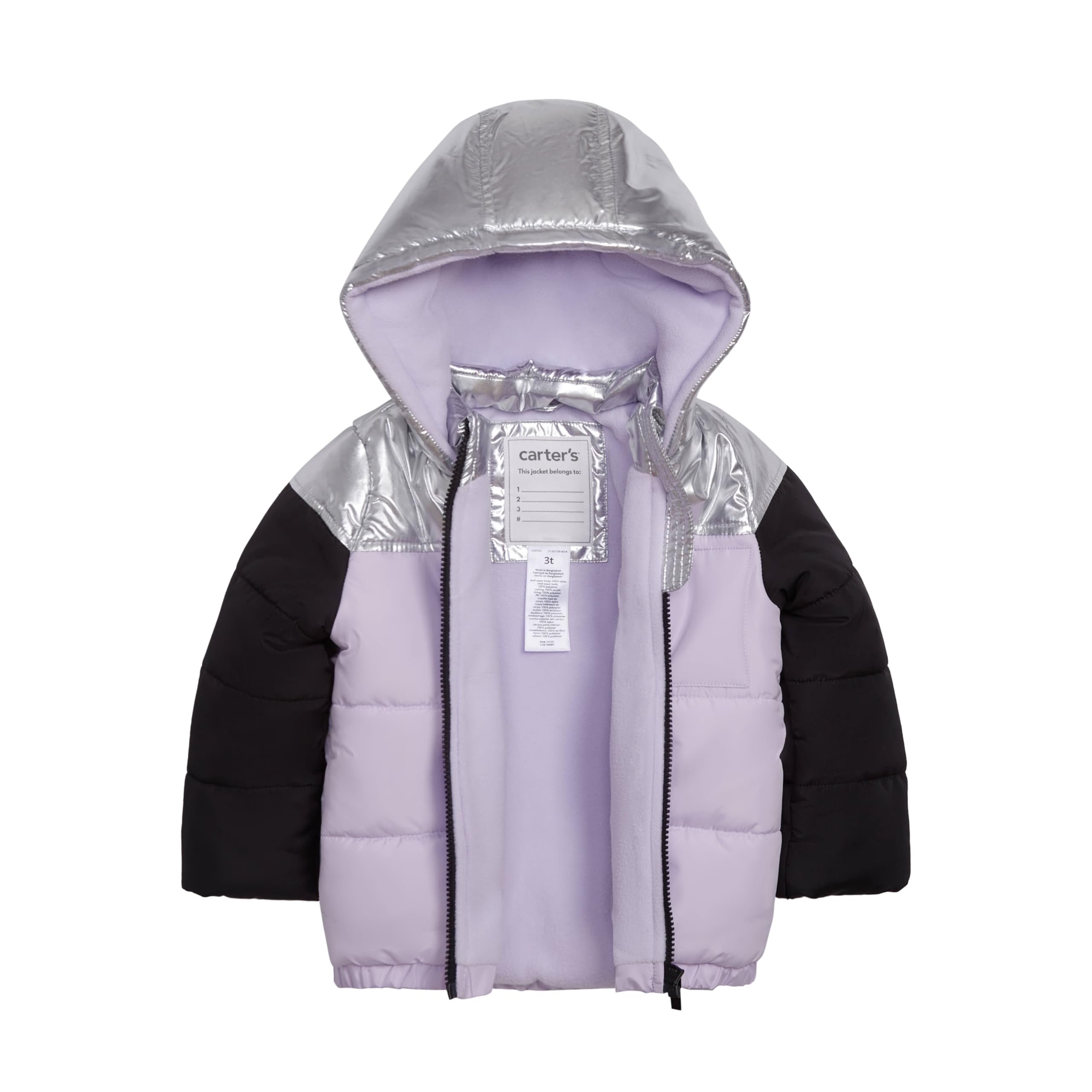 Carter's Mädchen Toddler & Big Girls' Insulated 2-piece Print Bib Snowsuit Snow Pant Ski Set Schneeanzug (2er Pack)