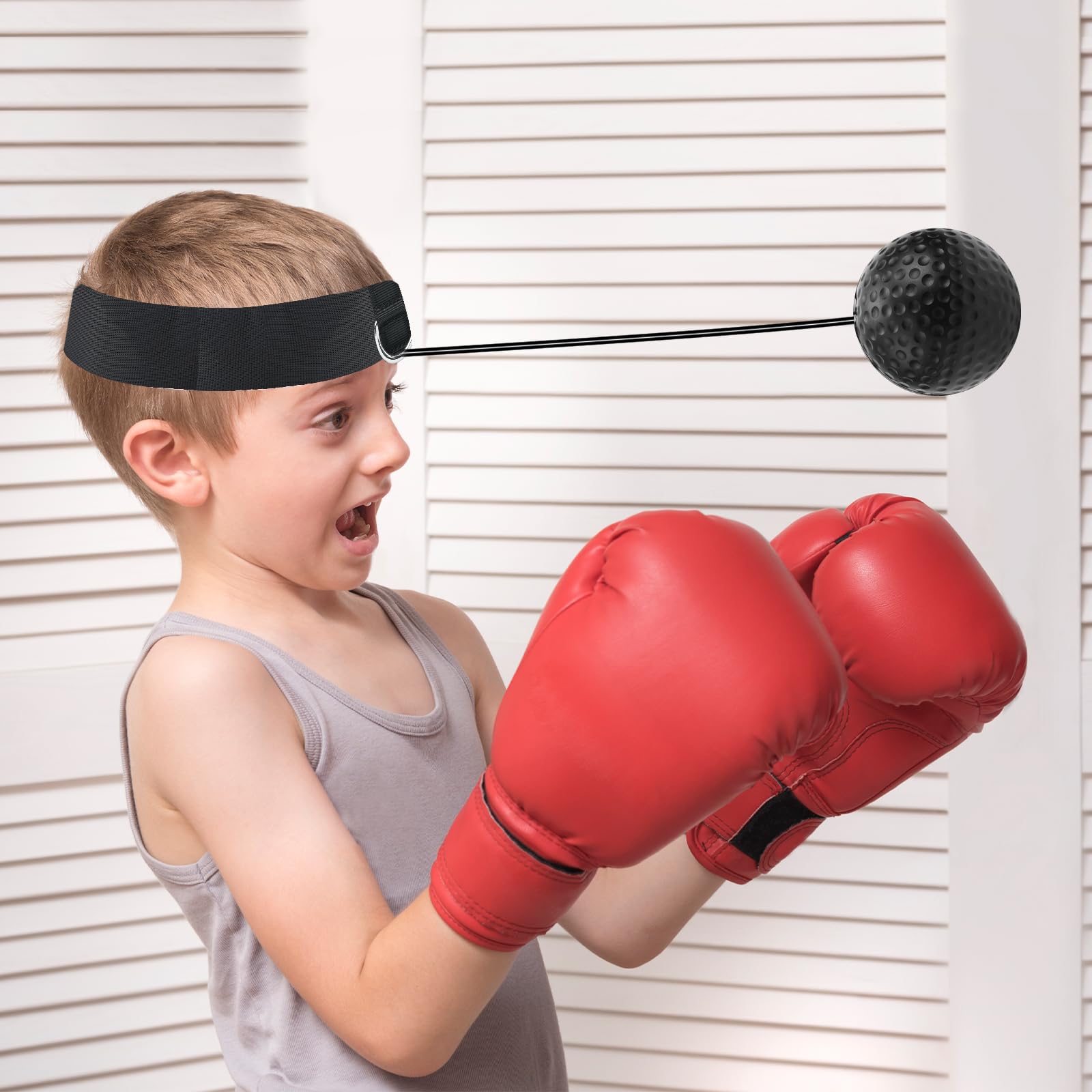 Lot De 2 Balles De Réflexe Avec Bandeau Réglable – Entraînement Boxe, Réaction Et Agilité – Pour Débutants Et Confirmés