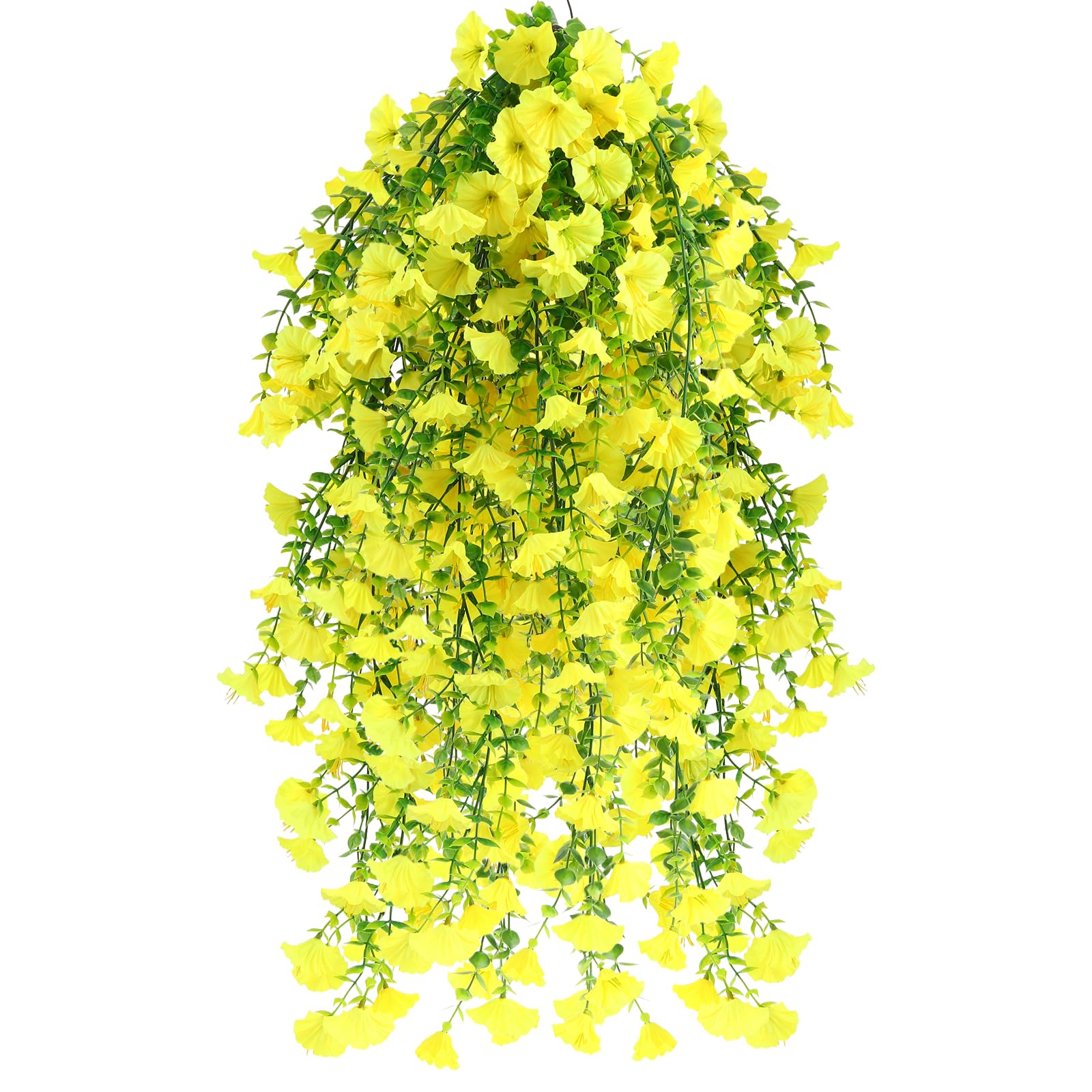 msymsyu Artificial Hanging Flowers 4 Pcs Hanging Artificial Flower 80CM