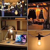 Vista 6 de 2 adaptadores de enchufe de luz de 3 clavijas, convertidor de enchufe de bombilla negra polarizada, bombillas E26E27 a enchufe de 23 clavijas