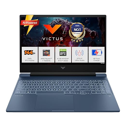 HP Victus, Ryzen 7 7445HS, 6GB RTX 4050, 16GB DDR5...
