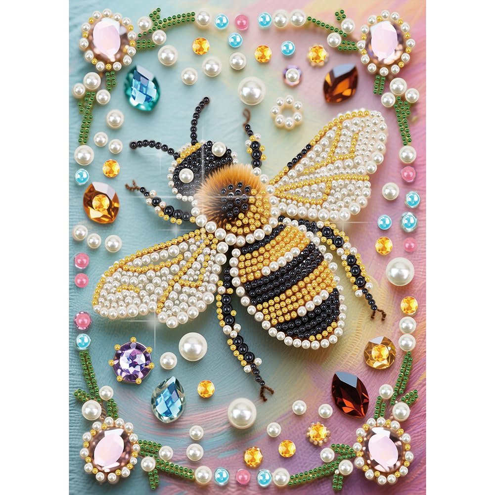 Sanjee Bee Pearl Diamond Art Painting Kit for Adult, 30x40CM