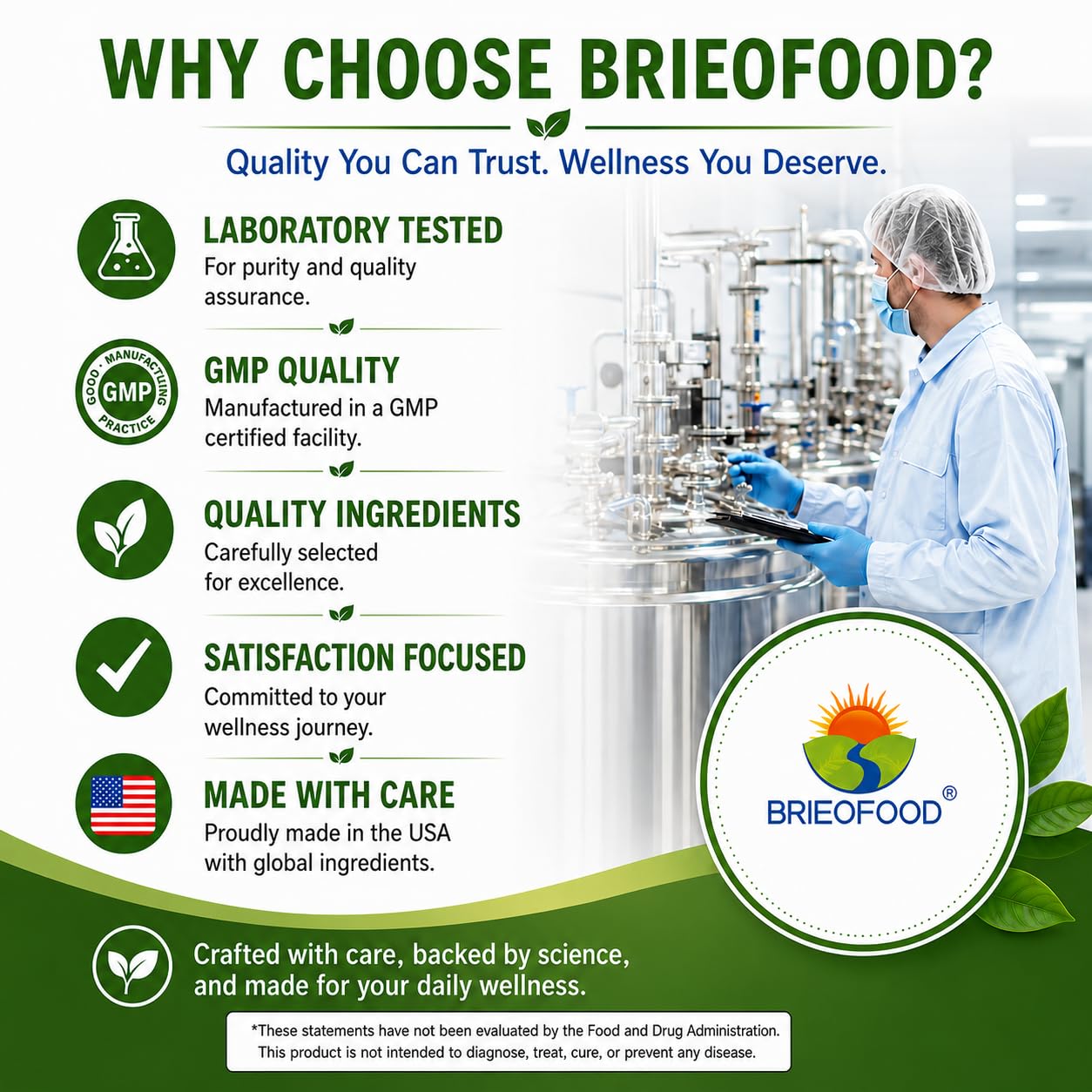 Brieofood Lactase Enzyme Pills - 3000 FCC ALU - 360 Tablets - 360 Servings - Non-GMO, Gluten Free — Amazon image 7
