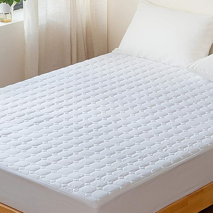 Kono Quilted Extra Deep Mattress Protector Super King Size, Ultra Soft