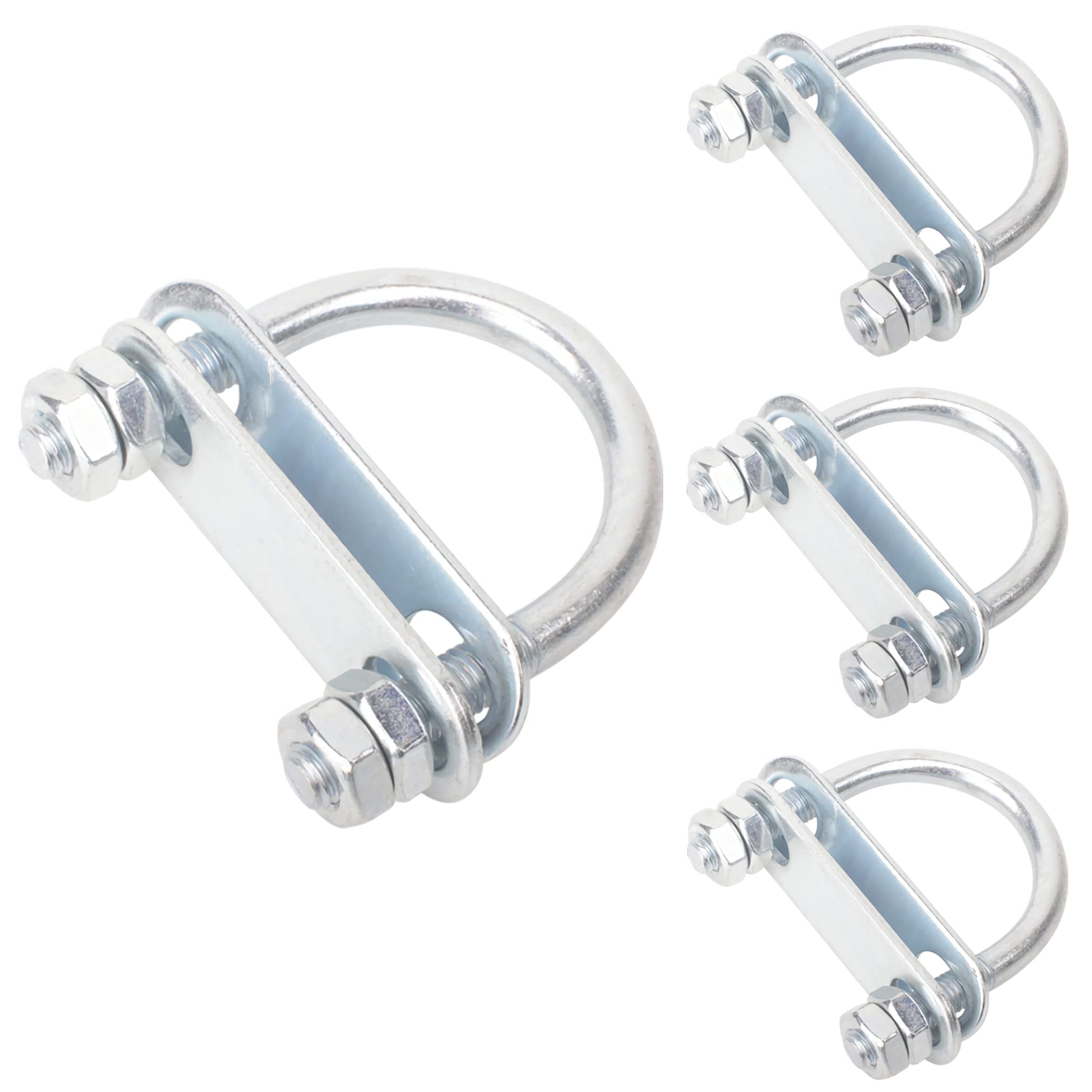 Pernos en U 4 Piezas Pernos en U de Acero Inoxidable Sujetador De Perno En U M8 Pernos En Forma de U Con Tuercas Placa De Marco Arandelas para Fijación de Tubería