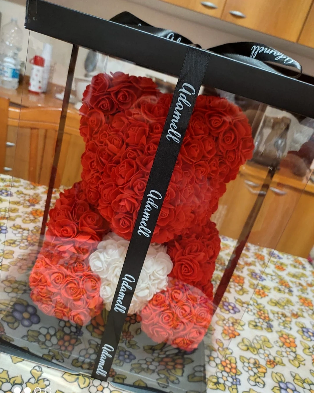 Rosa Artificiale Colorata 24K Con Stelo Dorato - Fiore Unico In Scatola Regalo Per San Valentino E Festa Della Mamma