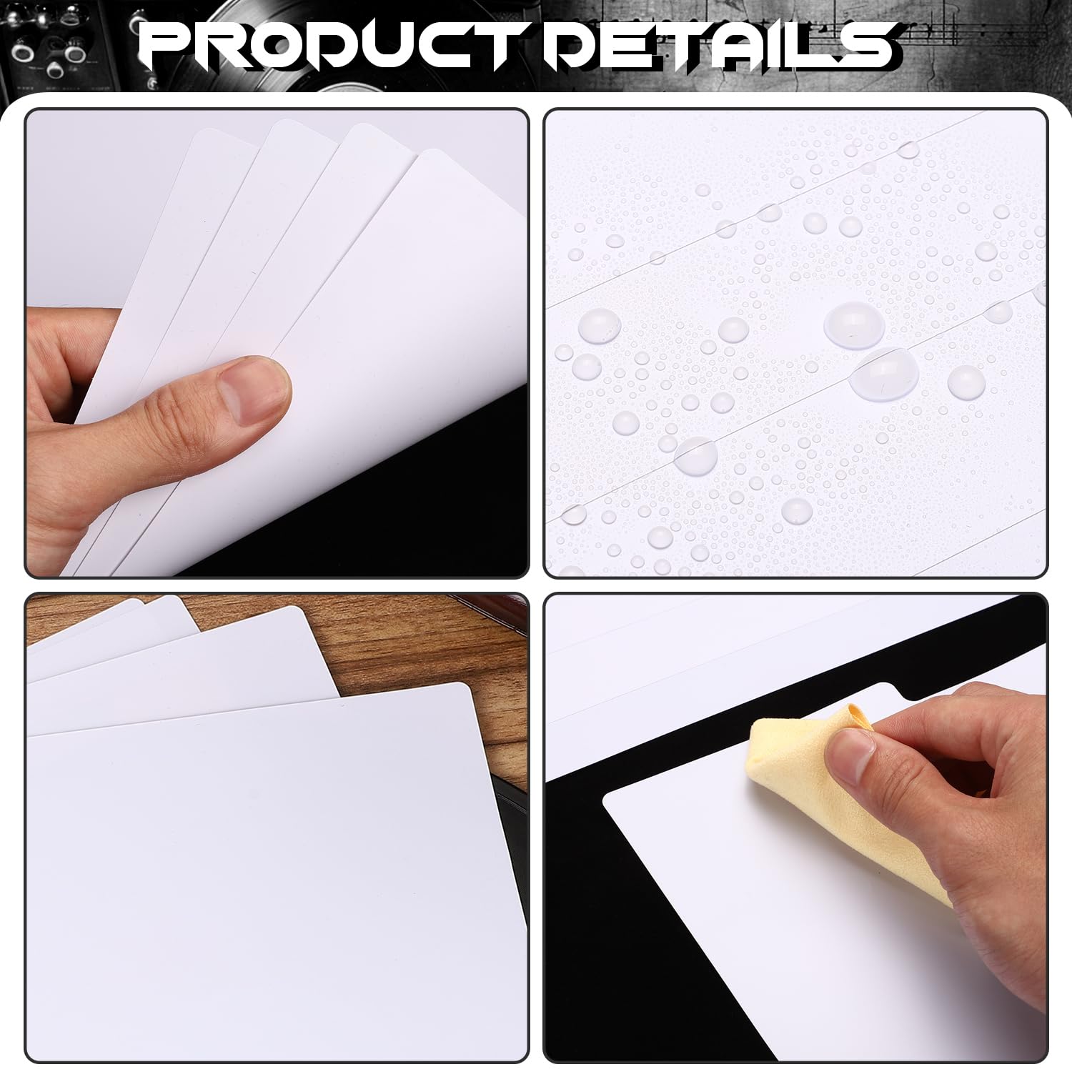 Facmogu 20PCS Vinyl Record Dividers, 12in Plastic Vinyl Record