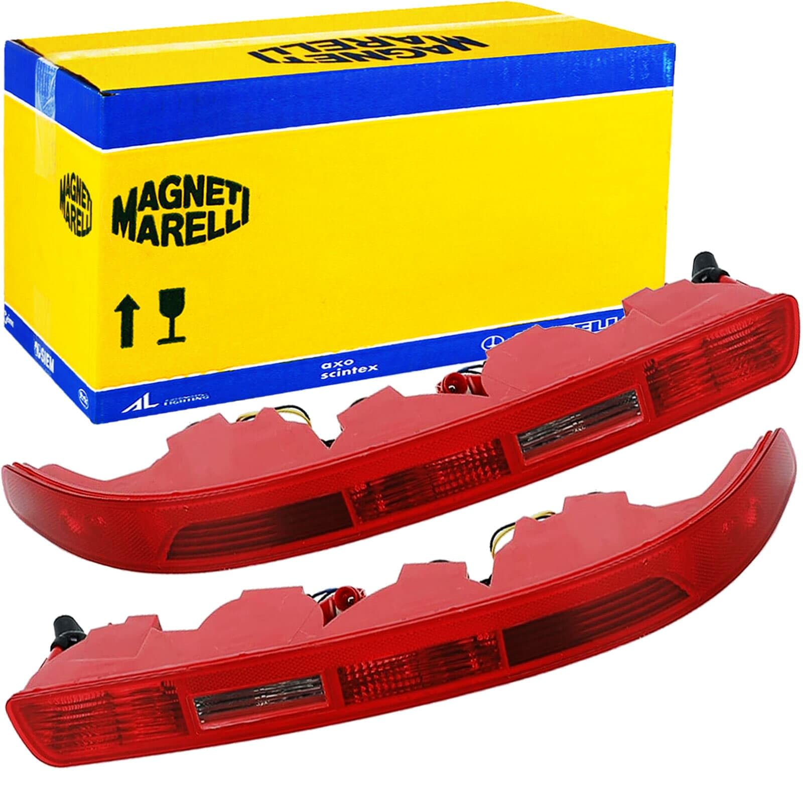 2x Magneti Marelli Rückleuchte Heckleuchte li+re unten | 714027340802 / LLF771 + 714027340702 / LLF772 Kompatibel mit Q7 (4LB)