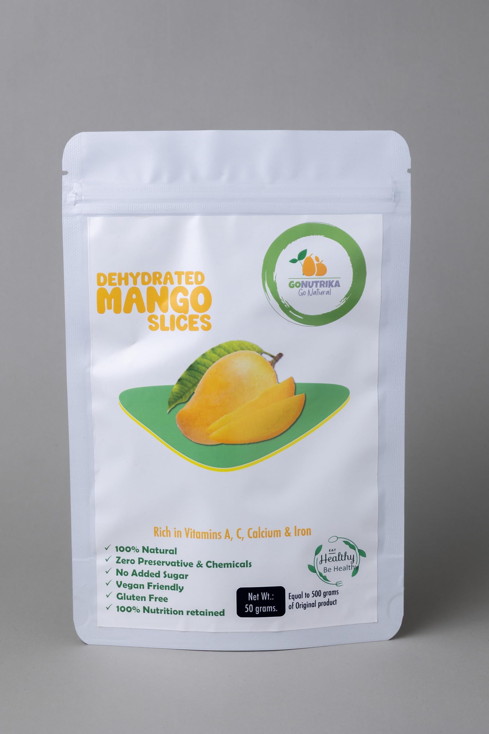 GoNutrika Dehydrated Mango Slices 50 g, 100% Natural Dried Fruit, No Added Sugar, Vegan Friendly, Gluten Free, Dried Mango Slices for Snacking, Smoothies, Desserts and Baking-image-30