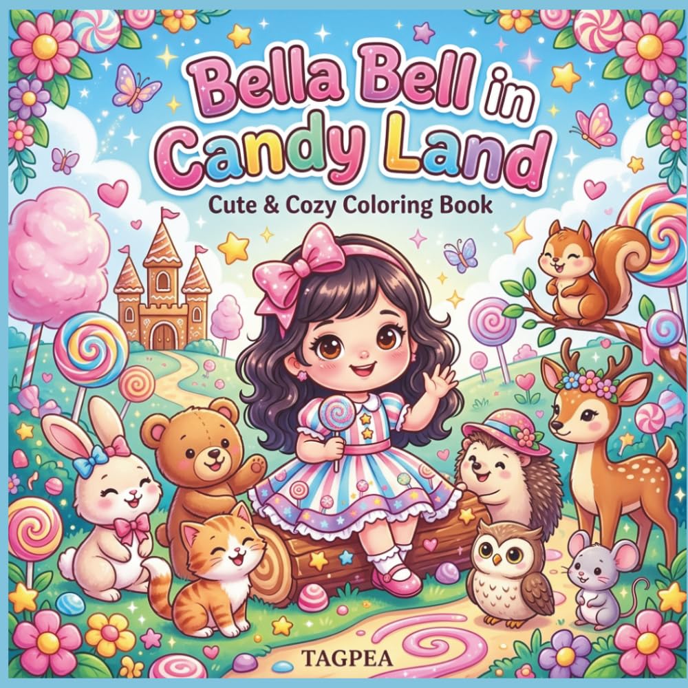 Bella Bell in Candy Land: A Cute & Cozy Coloring Book Filled with Sweet Adventures