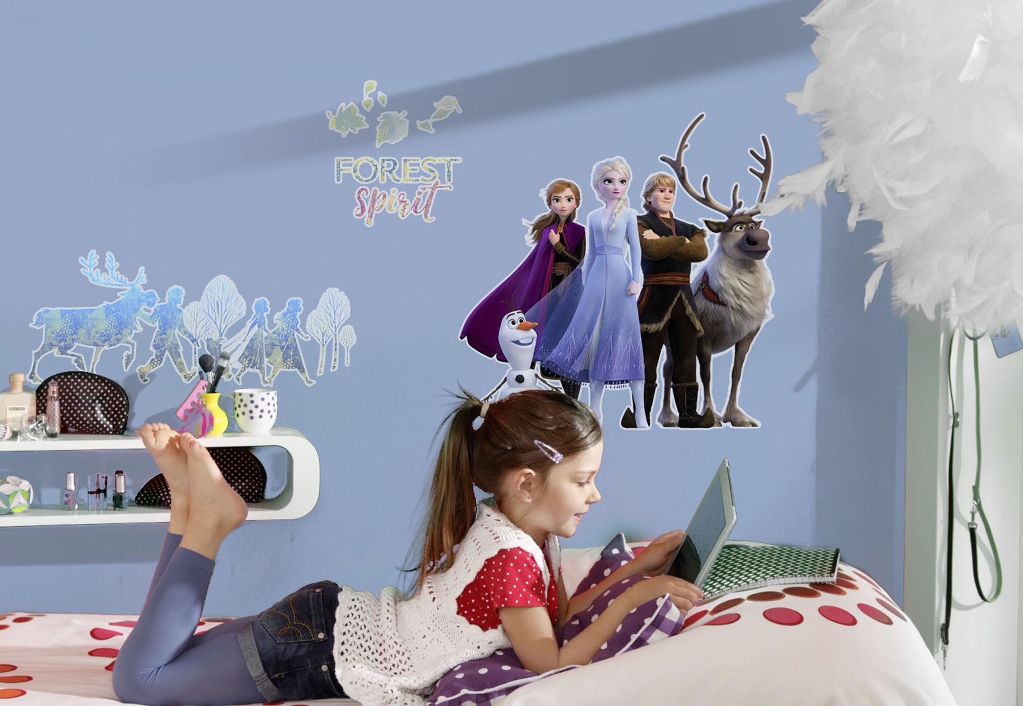 Frozen Wall STICKERS furniture decals 61 piece set 50x70cm Disney Elsa Anna Olaf