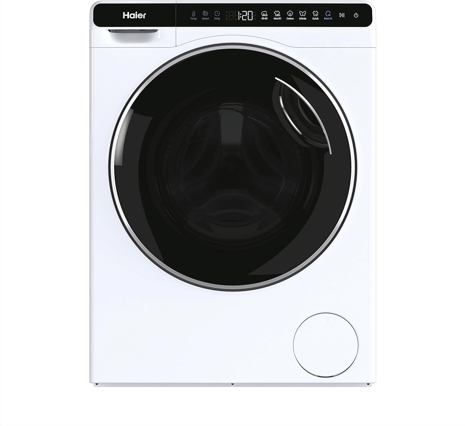 Haier Mini Drum HW50-BP12307-S Lavatrice, 5 Kg, 1200 Giri, 6 Programmi, Smart Dual Spray, Smart AI, Trattamento ABT, Classe A, 51x44x70 cm, Bianco Haier Mini Drum HW50-BP12307-S Lavatrice, 5 Kg, 1200 Giri, 6 Programmi, Smart Dual Spray, Smart AI, Trattamento ABT, Classe A, 51x44x70 cm, Bianco