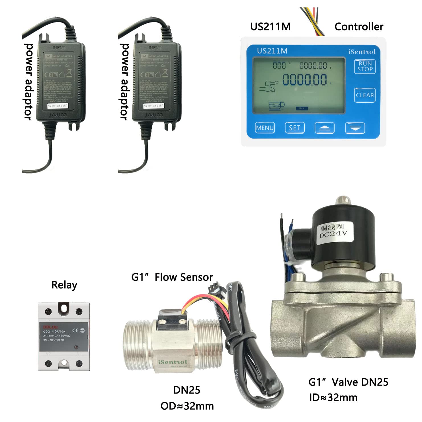 Contrôleur Contrôleur quantitatif de Machine avec électrovanne SUS304 24V