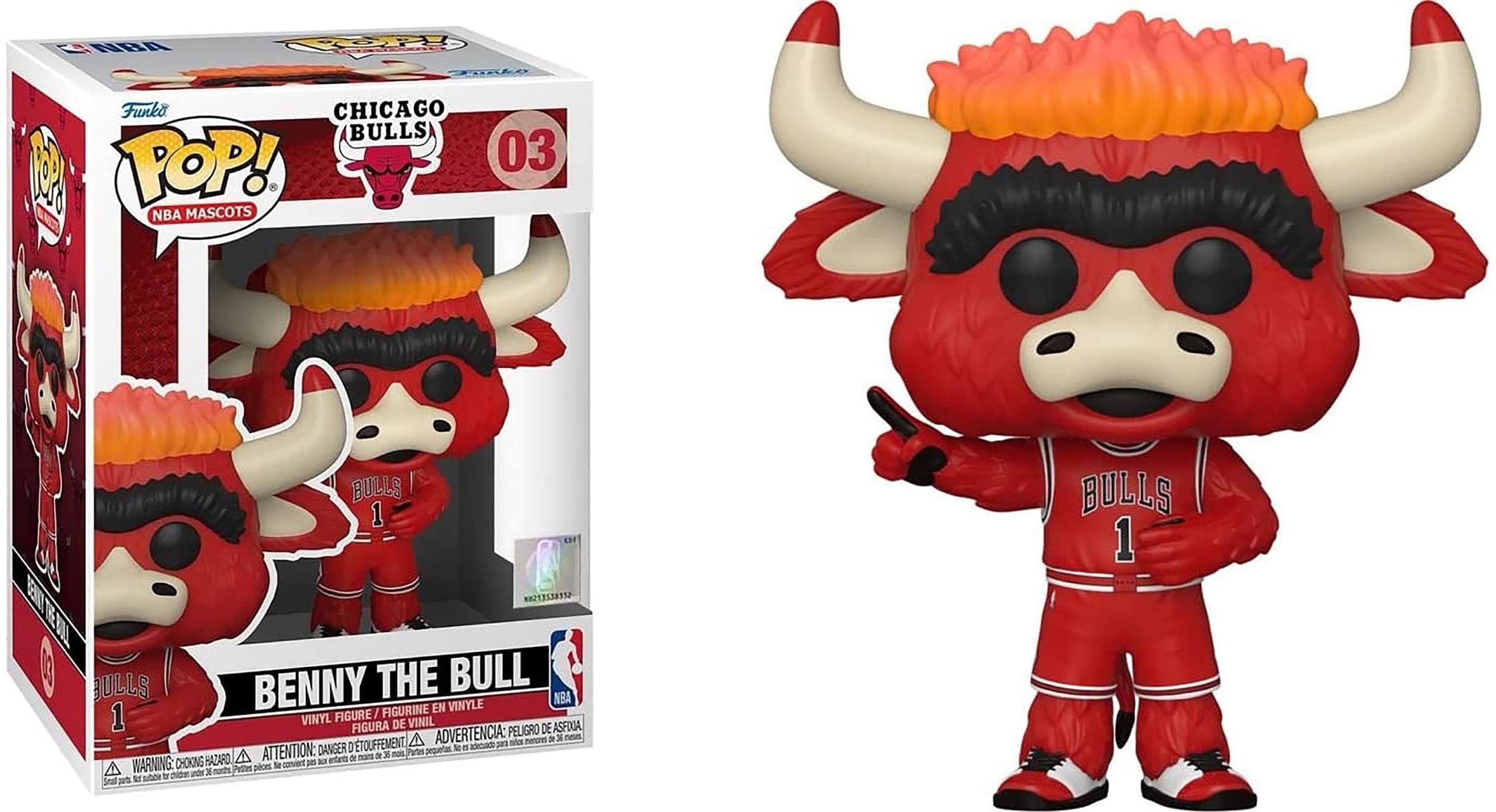 ヒブルブラントリーx ブルズ Benny The Bull Bobblehead Hebru Brantley - Benny The Bull Bobblehead (Chicago Bulls
