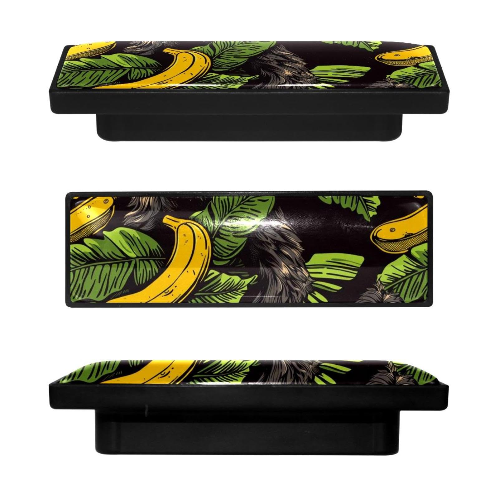 Boutons de placard rectangulaires design feuilles de bananier pour sublimer vos meubles de cuisine
