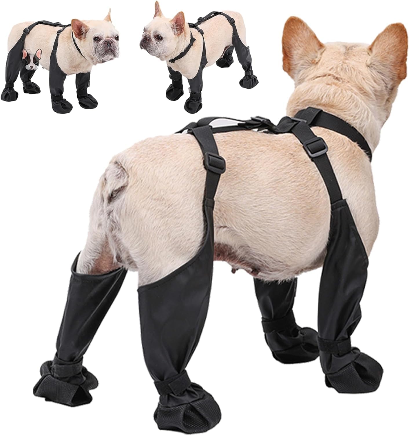 Suspender Boots for Dogs,Dog Paw Boot Leggings,Dog