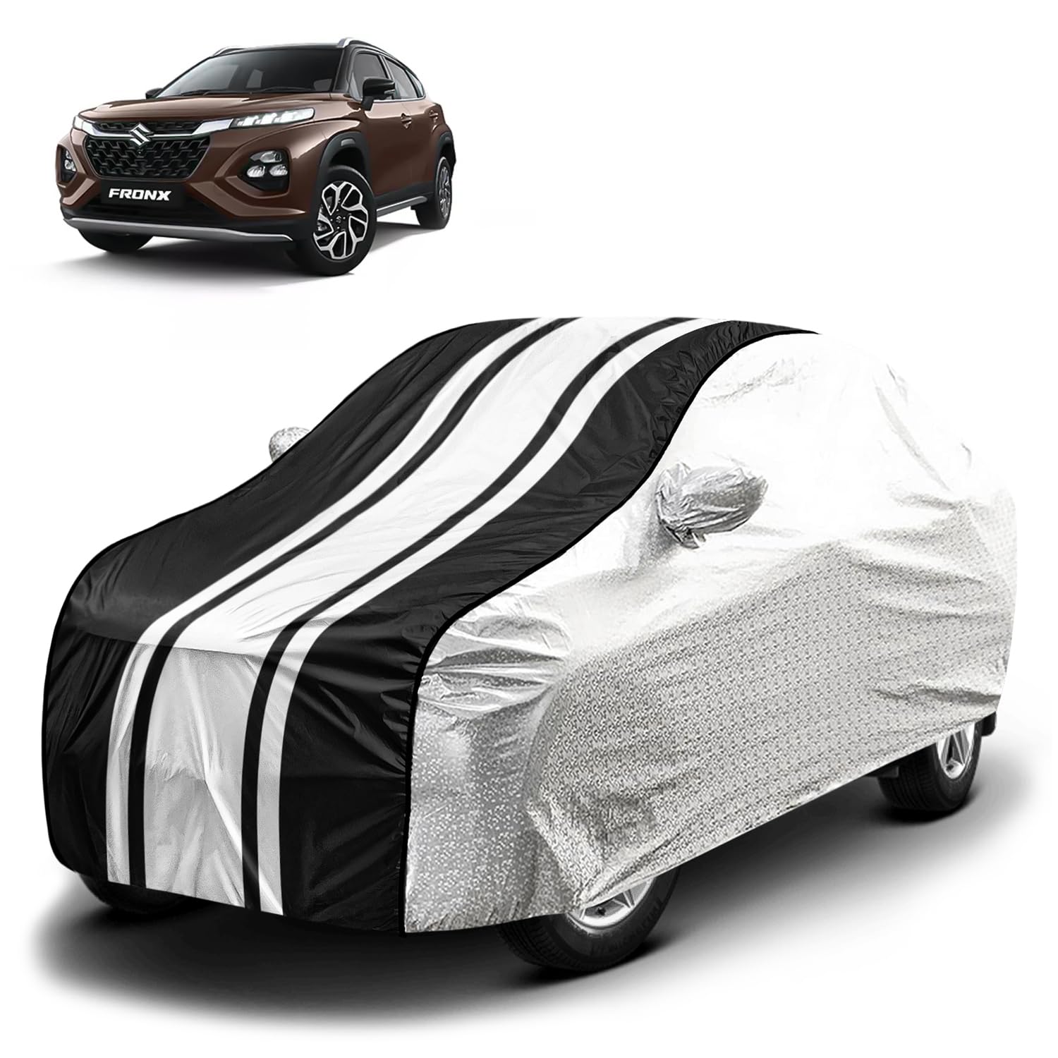 Tata Punch Car Cover - Jungle Print Waterproof -16 Tata Punch Car Cover - Jungle Print Waterproof -16
