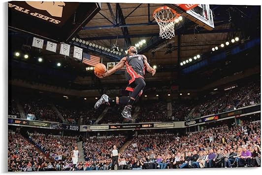 Amazon バスケットボール界のレジェンドたちlebron Jamesレブロン ジェームススラムダンク アートポスター ポスター 装飾 絵 キャンバス 壁アート リビングルーム 寝室 印刷 アートパネル16x24inch 40x60cm ウォールステッカー オンライン通販