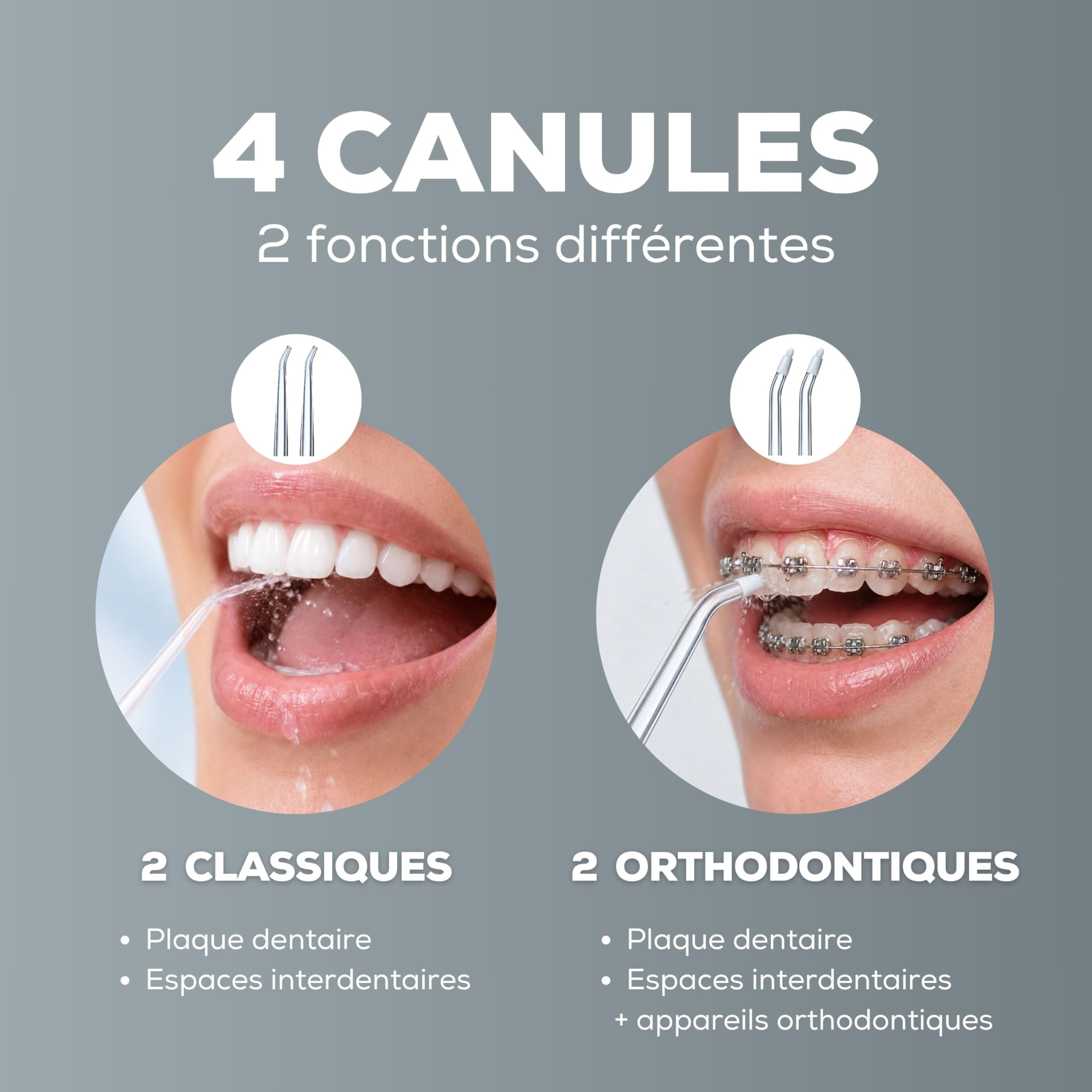 NEOPULSE MY FIRST® – Jet Dentaire Hydropulseur Irrigateur Oral Compact – 3 Modes – 4 embouts - Idéal Débutants & Gencives Sensibles – Transportable et Pratique pour le voyage - Réservoir 165ML - Noir