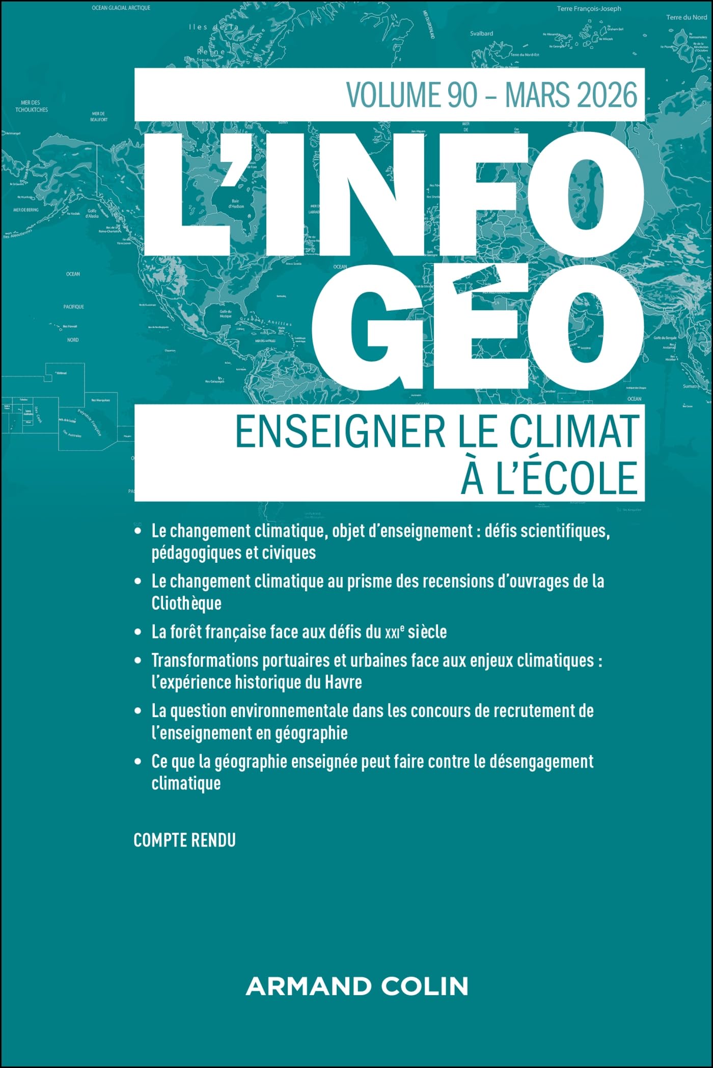 L'information géographique - n°1/2026: Enseigner le climat à l'école