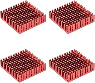 uxcell Electronic Radiators Heatsink for Stepper Motor,3D Printer 40x40x11mm Red 4pcs