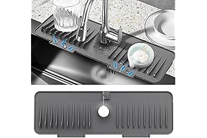 18"×5" Silicone Draining Mat for Kitchen Faucet