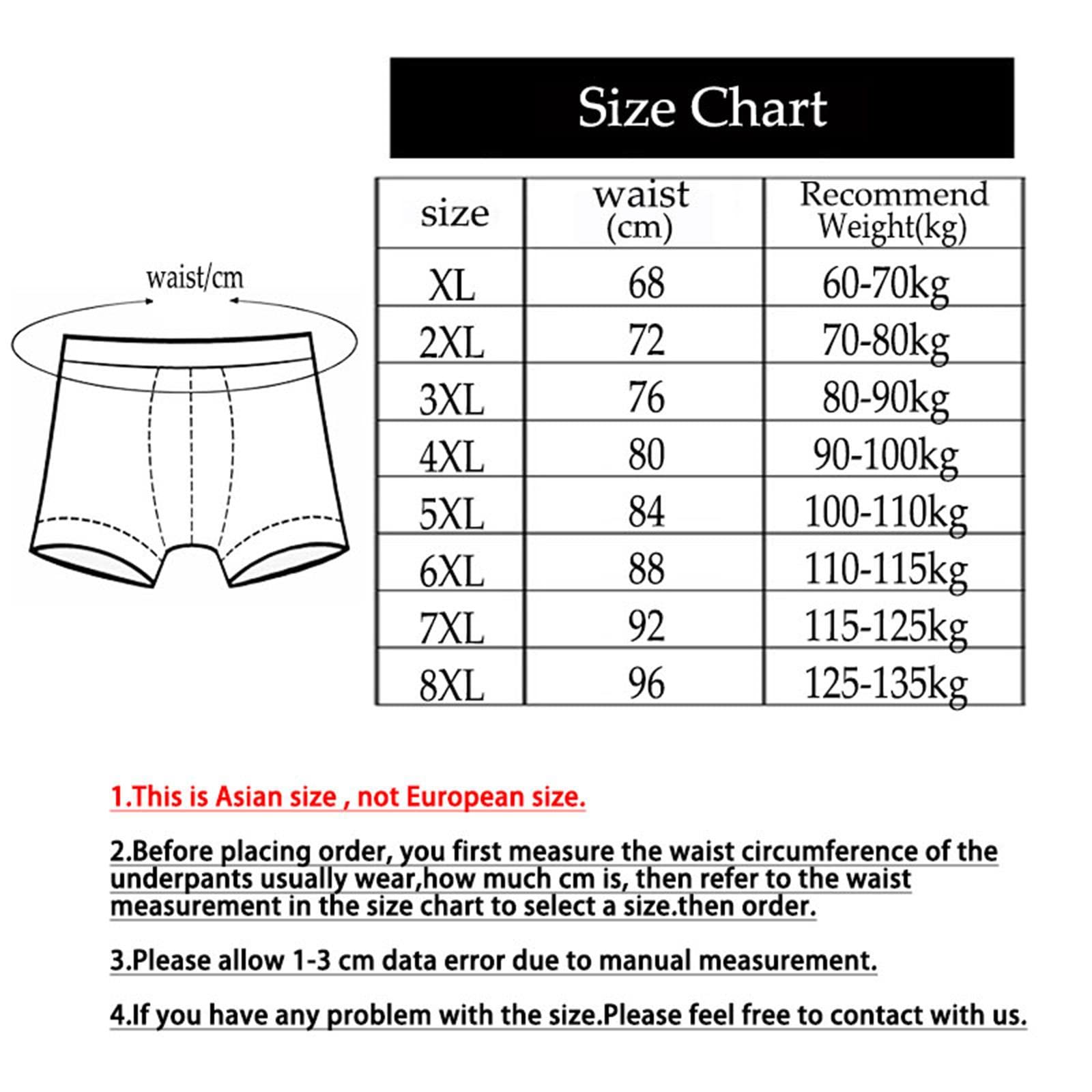 Ropa Interior Masculina 8XL-XL 5Pcs Breve De Ropa Interior Masculina Modal De Tamaño Grande