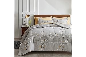 Elegance and Tranquility: Gray Comforter Sheet Set, A Forest Sanctuary in Your Bedroom