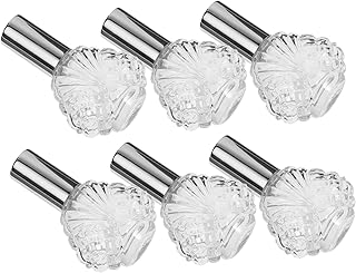 Beavorty 6pcs Perfume Bottle Portable Perfume Bottle Small Glass Container Travel Perfume Classic Perfume Bottles Glass Perfume Mister Perfume Glass Bottle Refillable Perfume Sprayer Silver