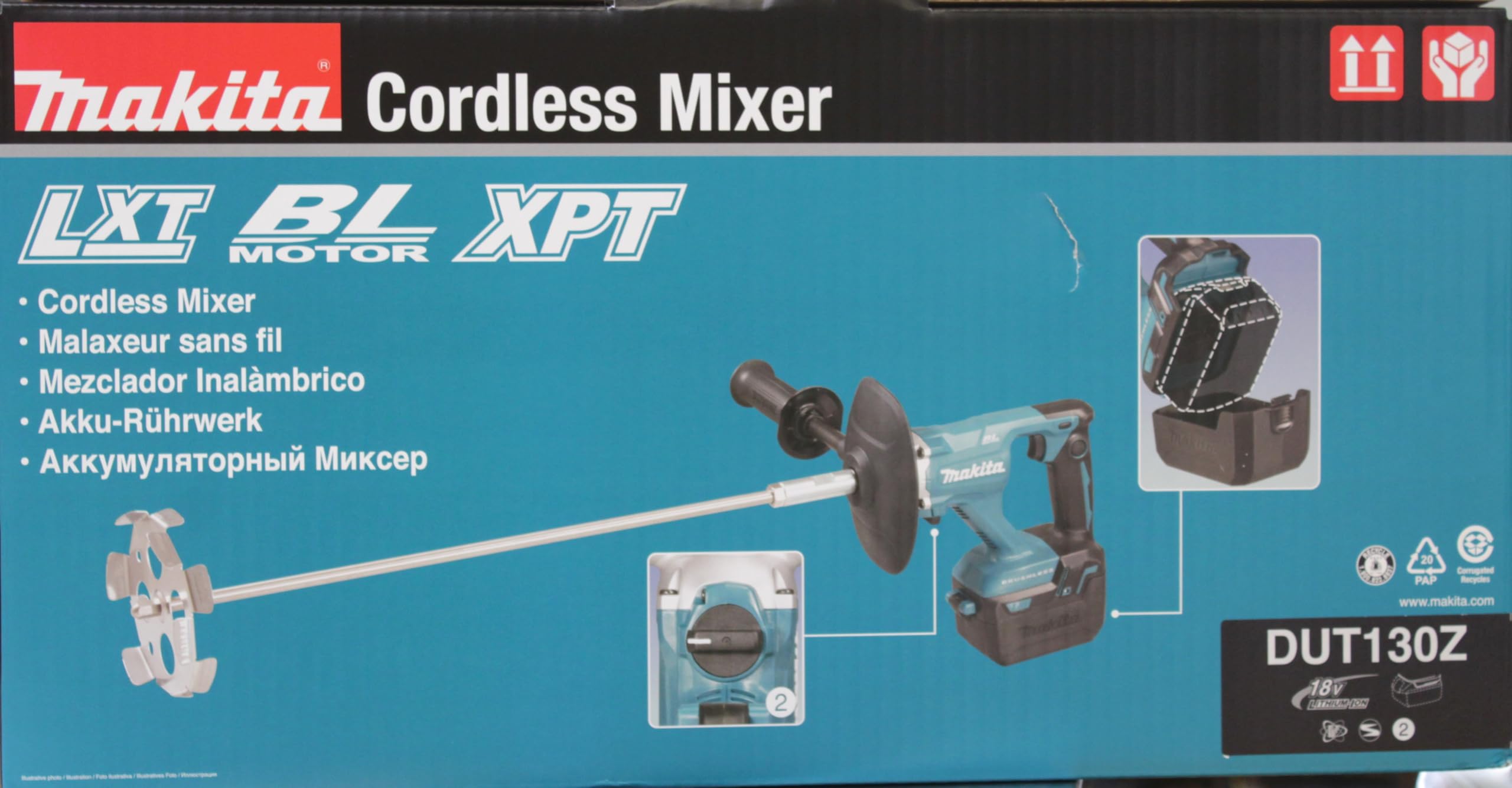 Agitateur sans fil Makita 18 V DUT130Z sans batteries ni chargeur
