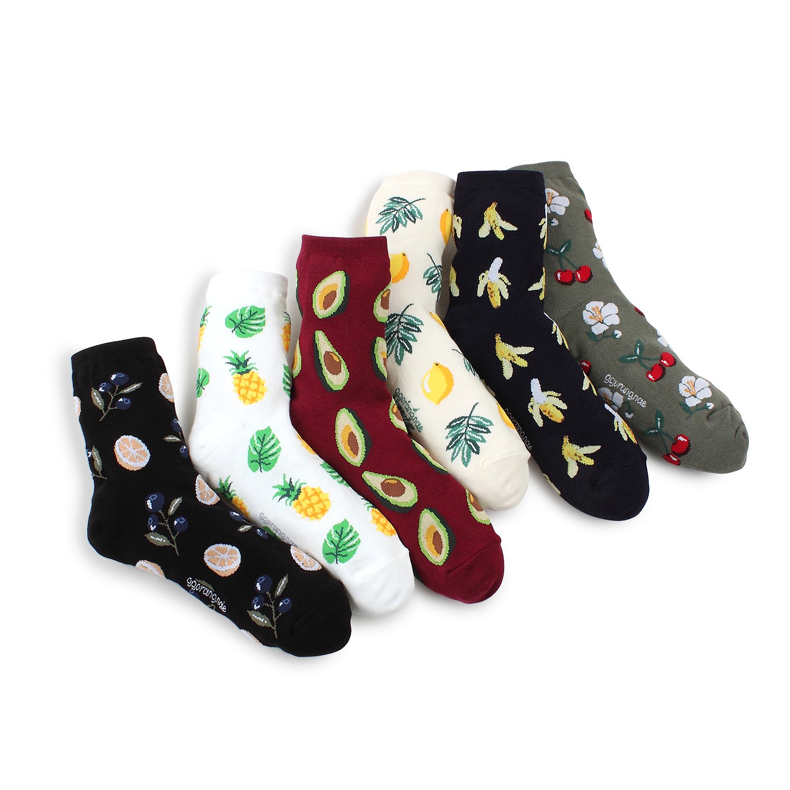 intype socksLemon Tree Fruits Socks With Intype Pouch (Pack of 6pairs) CN