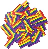 Vista 25 de Ultimate Confetti, Confeti biodegradable marrón – Confeti rectangular de papel de seda aleteado para uso en cañones y lanzadores – Confeti del Día