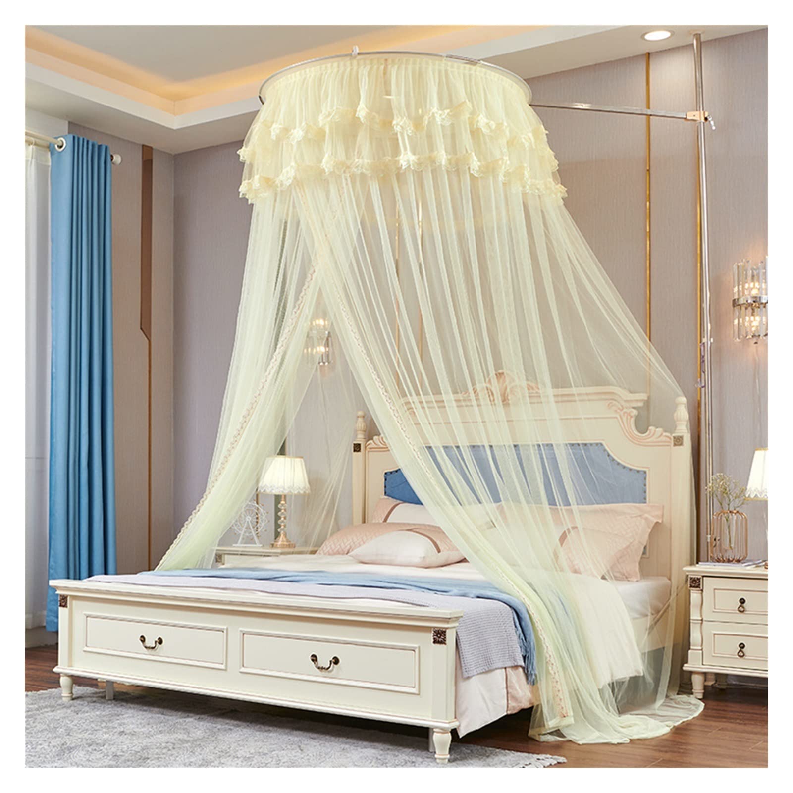 Princess Mosquito Net Dome Anti-mosquito Net Bed Canopy Finest Holes