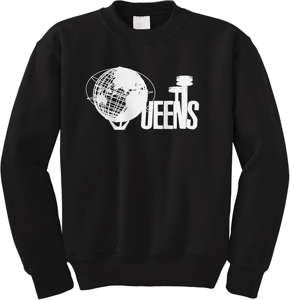 Amazon.com: Cybertela Queens Unisphere New York NY Crewneck