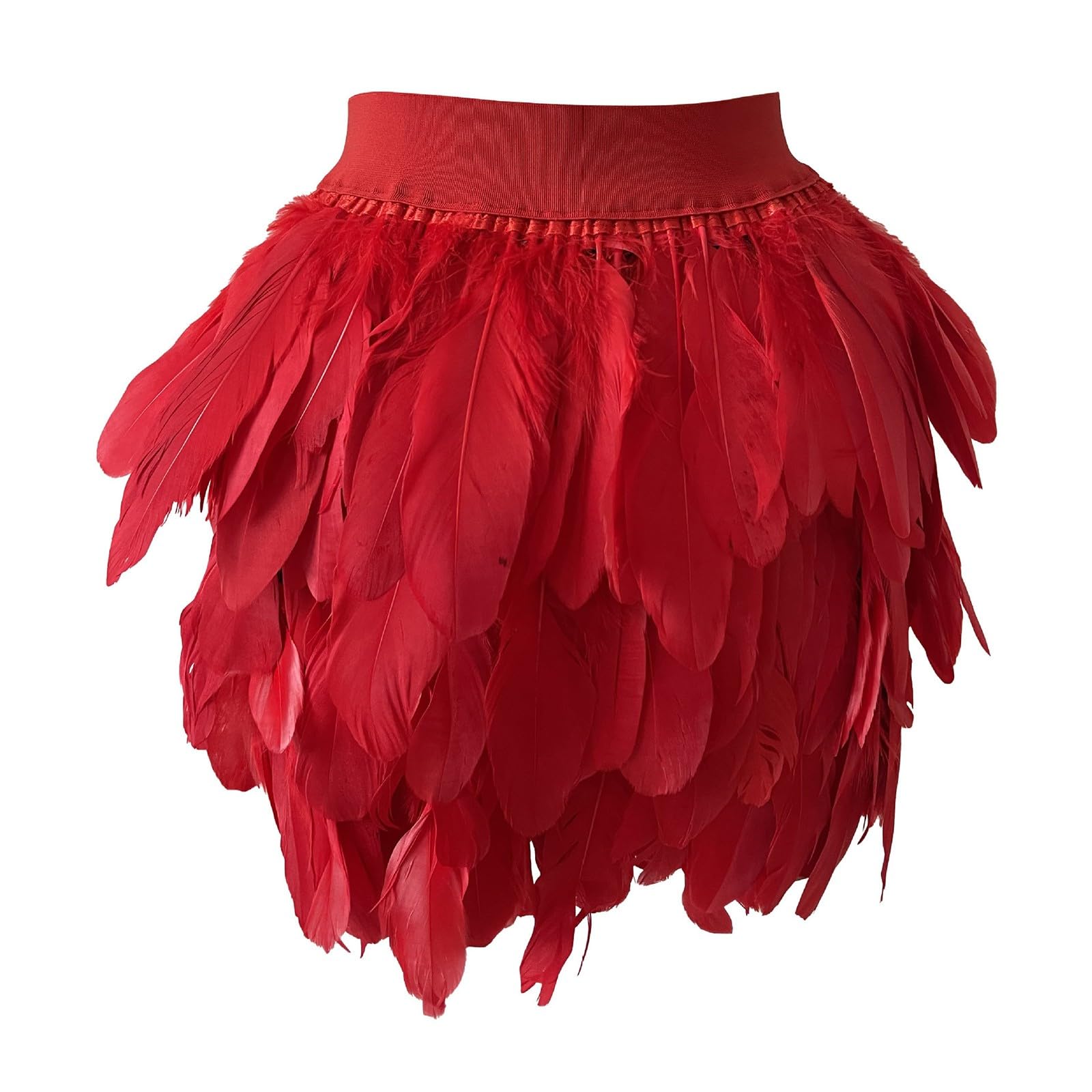 Women's Feather Masquerade Stage Costume Performance Skirt Tüllrock Mädchen