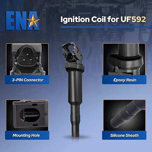 Miniatura 5 de ENA Juego de 6 bobinas de encendido compatibles con BMW 128i 135i 335i 325i 328i 330i E60 M5 525xi 528i N54 X3 X5 X6 Z4 2001-2016 repuesto para