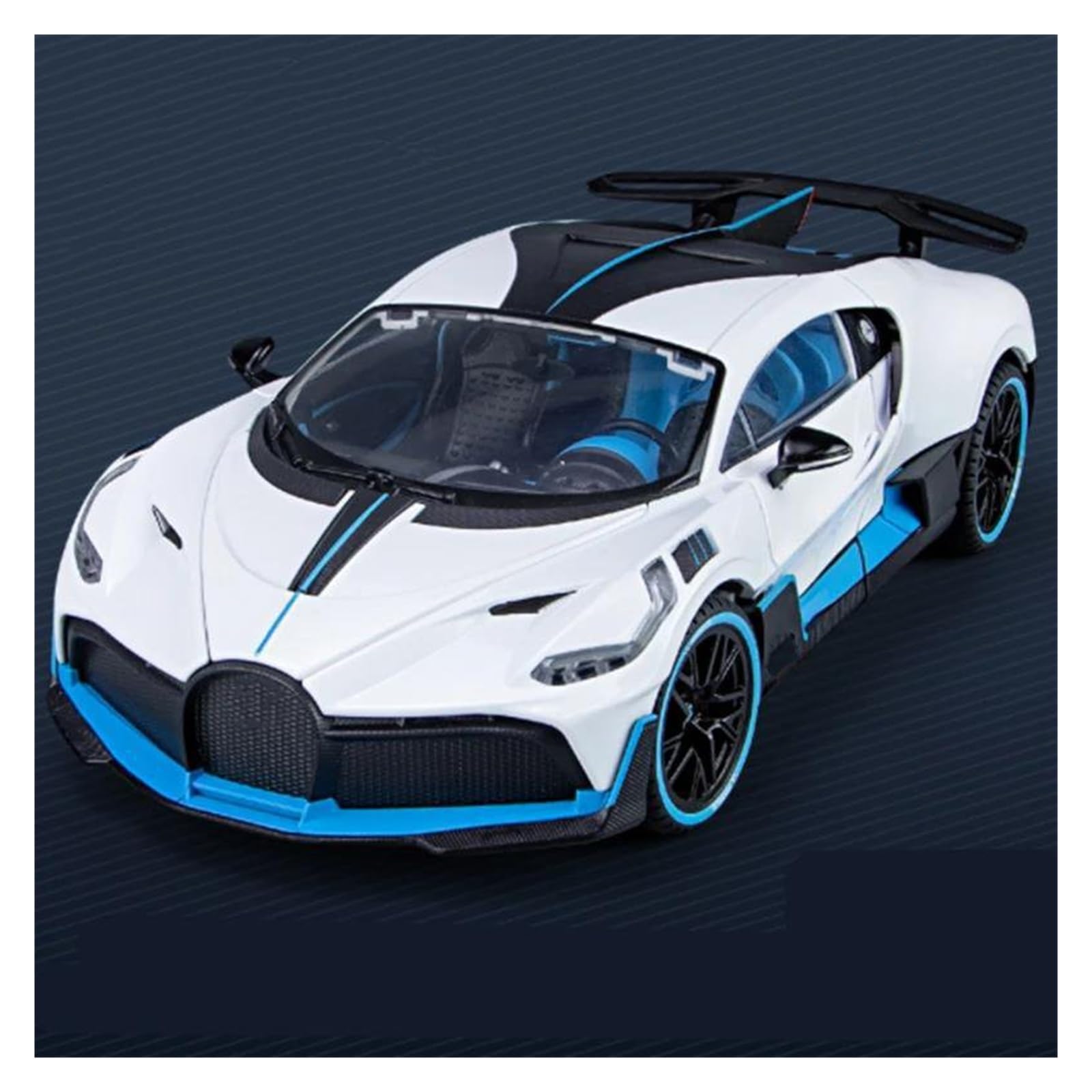 BANKOTO Diecast Car 1:18 For Bugatti For DIVO Alloy Car Model Diecasts Hobbies Collection Collectible(White)