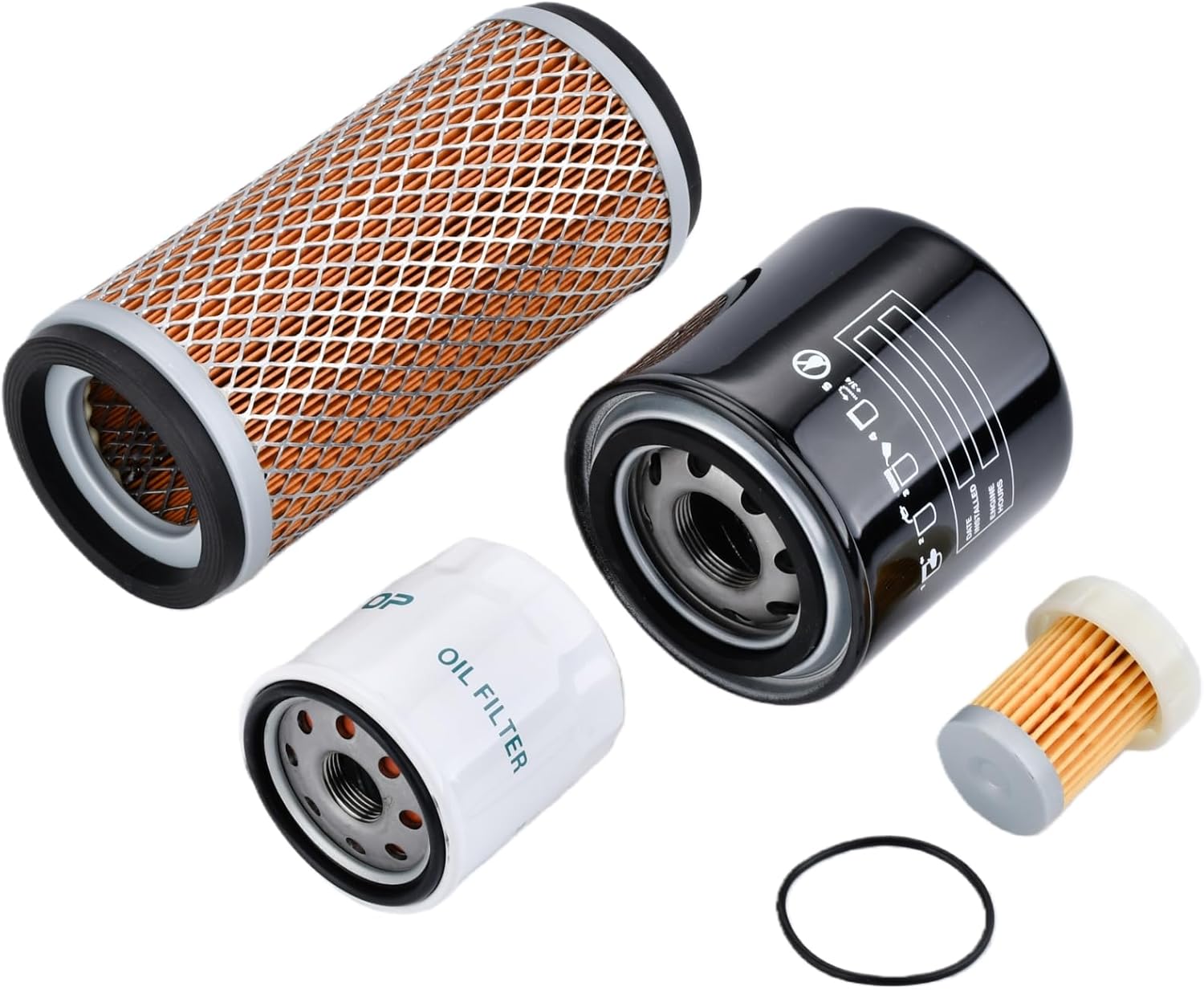 Filter Kit fit for Mahindra Max 28 XL Max 26 XLT Max 26 XL 2415 2516 HST Gear, Max 22 24 25XL HST w/ 1.3L Engine Tractor Replaces MAM0117 35460501800 10382585000 31A6200317