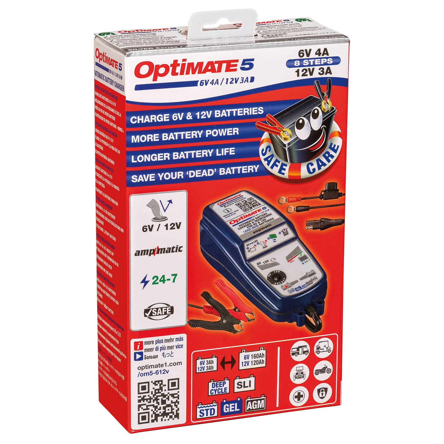 Amazon | テックメイト(TecMATE)【公式】6V/12V兼用 OptiMATE充電器