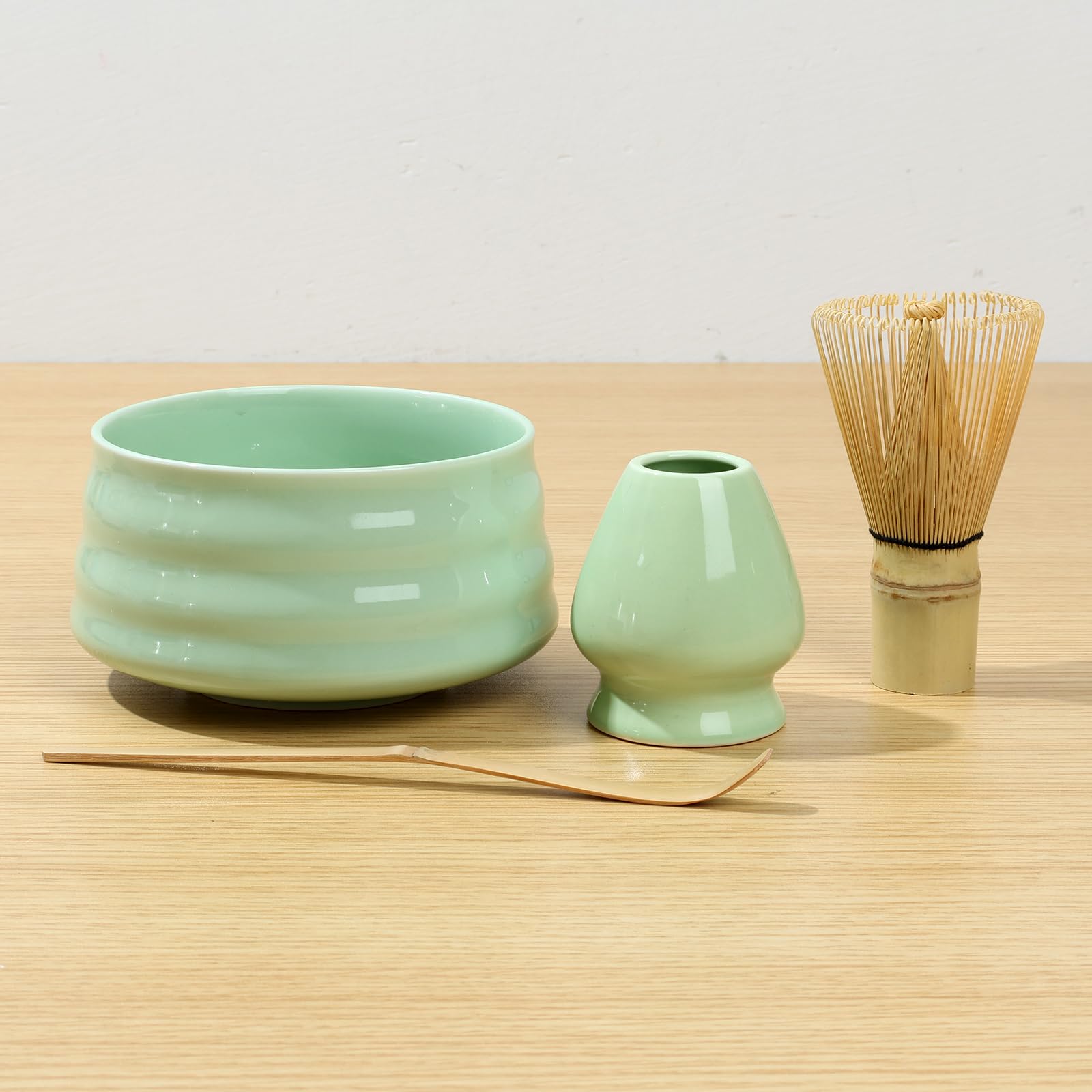 Matcha Sifter Matcha Chawan Matcha Bowl, Tea Whisk, Chashaku, Spoon, Matcha Holder, Bamboo Coaster Starter Set Matcha Kit